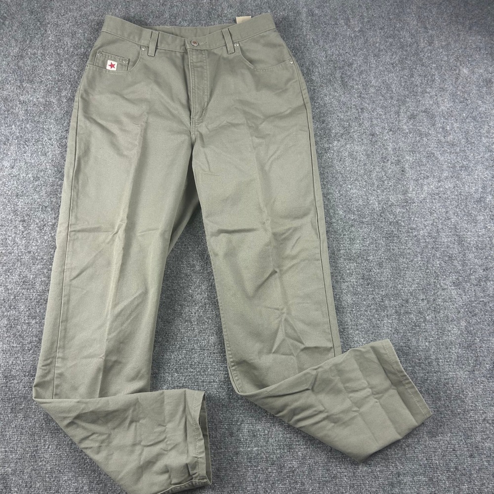 Rockies Five-Pocket Pants Mens 29x33 Sage Green Relaxed Fit RF052JWO Vintage‎